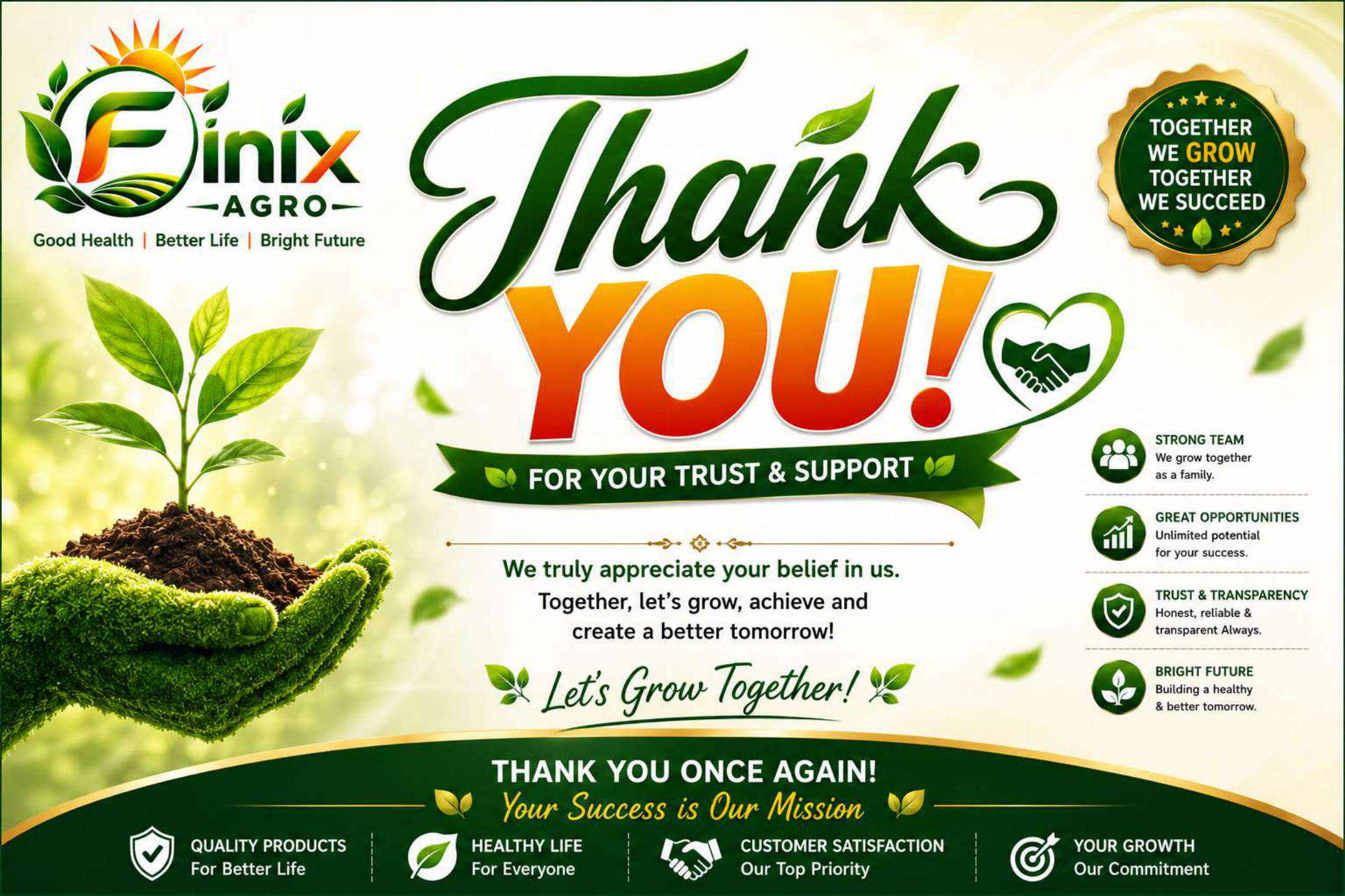 Thank You - Finix Agro